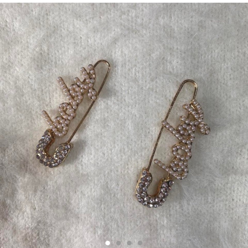Be Baby Safety Pin Earrings